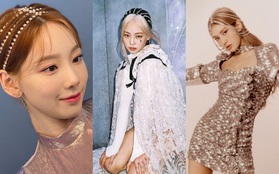 Jennie có công lăng xê mốt diện pha lê trên tóc nhưng “trùm cuối” lại là Taeyeon