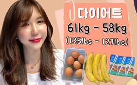 Thử chế độ ăn kiêng với duy nhất 3 món cho 3 bữa trong ngày của Hyosung, cô nàng vlogger xứ Hàn giảm 3kg sau 5 ngày