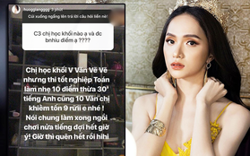 Hương Giang khoe điểm tốt nghiệp cấp 3 khủng, nhưng bị netizen "soi" chi tiết sai sai về khối học