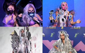 Lady Gaga nghiêm túc đeo 7749 loại khẩu trang từ hậu trường ra thảm đỏ VMAs, đến biểu diễn hát live cũng quyết không bỏ!