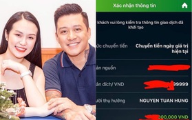 Tuấn Hưng hí hửng khoe được vợ trả "lương" nghỉ dịch: Bạn bè đoán khoản tiền lên tới 9 con số, còn bà xã lên tiếng cực gắt