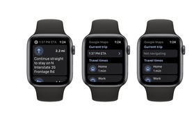 Google Maps xuất hiện trở lại trên Apple Watch