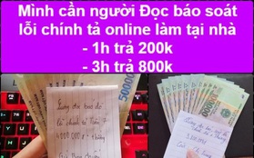 Cảnh báo thủ đoạn lừa đảo qua hình thức xem video, đọc báo soát lỗi chính tả