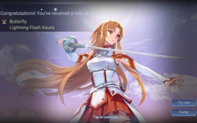 Liên Quân Mobile: Tận dụng tốt Giấy vẽ, Butterfly Asuna Tia Chớp tới tay game thủ hoàn toàn FREE