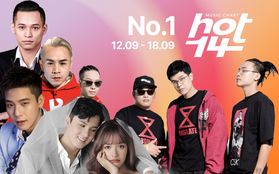 Độ Mixi vượt loạt "thứ dữ" để giành No.1 HOT14; Binz, Hoài Lâm và Da LAB có thành tích đáng ngạc nhiên!