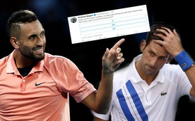 Thừa cơ tay vợt số 1 thế giới gặp nạn, "Bad boy" Nick Kyrgios lại bày trò cà khịa đàn anh