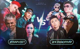 Khảo sát: Rap Việt hay King Of Rap? Hãy vote ngay xem đâu mới là TV Show về Rap số 1 trong lòng bạn!