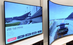 LG trình diễn TV biến hình, chuyển từ thẳng thành cong trong một nút bấm