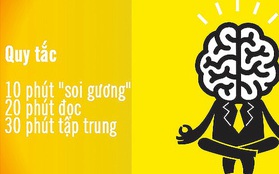 Áp dụng quy tắc 10 phút "soi gương", 20 phút đọc, 30 phút tập trung để khai phá "thiên tài" đang tiềm ẩn bên trong bạn