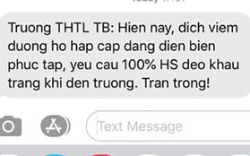 Trước thông tin phát hiện thêm trường hợp nhiễm virus Corona, một trường học ở Hà Nội yêu cầu 100% học sinh đeo khẩu trang đến lớp