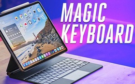 iPad Pro kết hợp bàn phím Magic Keyboard mới nặng hơn cả một chiếc MacBook Air 13 inch