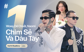 Giữa "tâm bão" rap diss của Rhymastic và Torai9, Dế Choắt và Wowy nắm tay nhau âm thầm vươn lên #1 HOT14!