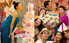 Tiệc sinh nhật sang chảnh của Hà Hồ bên hội bạn: Mẹ bỉm cực xinh hậu sinh nở, nụ hôn Kim Lý dành cho vợ chiếm spotlight!
