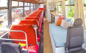 Chán ở nhà thuê, cặp đôi tậu hẳn xe buýt cũ, biến nó thành ngôi nhà di động trong mơ với 700 triệu đồng