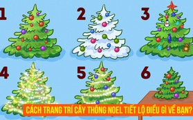 Quiz: Đêm Giáng sinh hãy chọn cho mình một cách trang trí cây thông Noel yêu thích nào, điều đó sẽ tiết lộ khá nhiều về bản thân bạn đấy