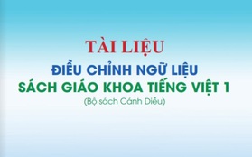 Công bố tài liệu điều chỉnh ngữ liệu sách giáo khoa Tiếng Việt 1 bộ sách Cánh Diều