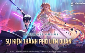 Liên Quân Mobile tiếp tục tái hợp Sword Art Online, game thủ sẽ được nhận miễn phí một skin cực chất