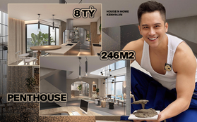 Vũ Dino kể chuyện "ngẫu hứng" mua nhà penthouse 8 tỷ rộng 246m2, chia sẻ áp lực khi làm nội thất