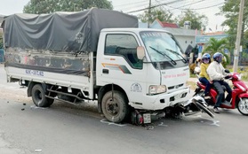 Tài xế ngủ gật, xe tải tông nhiều học sinh trên Quốc lộ 91