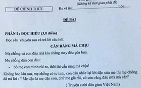 Giáo viên ở Gia Lai ra đề Ngữ văn có nội dung nhạy cảm