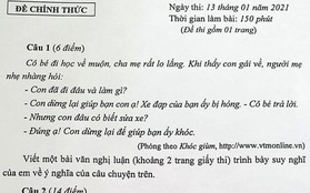 Có những đề thi khiến thí sinh làm... ra nước mắt