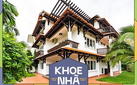 Ngôi nhà ở Nha Trang bề thế như biệt phủ: Đồ gỗ trải từ ngoài sân đến phòng tắm, có cả hồ bơi ngay sân vườn