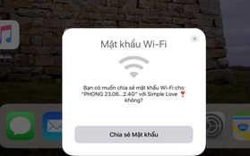 Cách chia sẻ Wi-Fi ngay và liền mà không cần nhập lại mật khẩu trên iPhone