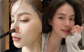 Mất 40 giây để có dáng mũi chuẩn như gái Hàn: Tips trang điểm giúp các nàng trẻ xinh hơn bao nhiêu