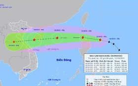Bão Kompasu giật cấp 11, dự kiến vào Biển Đông trong 24 giờ tới