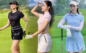 "Thảm golf" Vbiz chứng kiến màn so kè visual của dàn mỹ nhân: Đỗ Mỹ Linh - Hương Giang bất phân thắng bại, Hiền Hồ lộ diện thế nào đây?