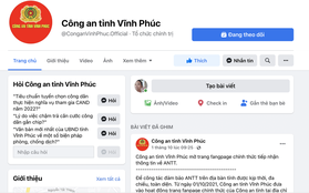 Xác định hacker tấn công fanpage của Công an tỉnh Vĩnh Phúc