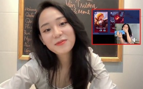 Lần đầu tiên livestream cùng bạn trai mới, cô giáo Minh Thu thử sức "try-hard" Liên Quân