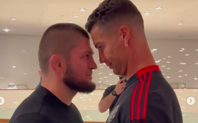 Ronaldo chạm mặt cực "căng", đòi quật ngã võ sĩ huyền thoại Khabib