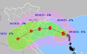 Bão số 7 giật cấp 11 vào Vịnh Bắc Bộ, đổi hướng di chuyển vào nước ta