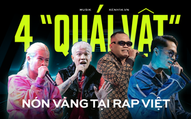 Dân mạng nói về 4 chủ nhân "nón vàng" Rap Việt: Liệu có thể nhìn ra được Quán quân mùa 2 chưa?