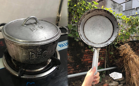 Chị em yêu bếp khoe BST xoong chảo từ thời "ông bà anh": Dùng vài chục năm vẫn nấu ăn đỉnh, có điểm còn ăn đứt nồi hiện đại