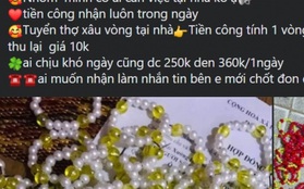 Kiếm việc làm tại nhà trong dịch Covid-19, "dở khóc, dở cười" vì... bị lừa