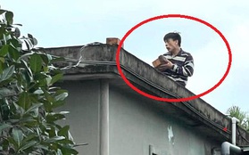 Tài xế "ngáo đá" cướp ô tô chạy từ Hà Nội vào Hà Tĩnh rồi leo lên mái nhà dân