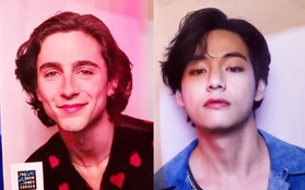 Bức hình gây bão: V (BTS) tình cờ đứng cạnh Timothée Chalamet ở hậu trường show nước Mỹ, combo cực phẩm trai đẹp ai chịu nổi?