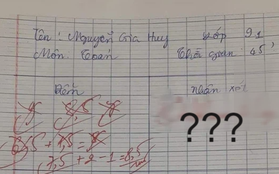 Chấm nhầm điểm 7 lần, cô giáo Toán phê ngay 5 chữ cực đáng yêu khiến học trò đọc xong hết giận