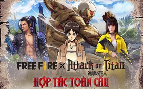 Game thủ Free Fire nhận về hàng loạt ưu đãi khủng từ sự kiện kết hợp cùng bộ anime nổi tiếng bậc nhất Attack on Titan