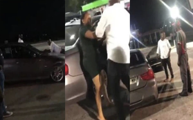 Video: Bị bạn gái chia tay, người đàn ông bám trên nắp ca-pô xe BMW, quyết "đòi quà"