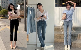 Học nàng blogger Hàn cách diện jeans “đỉnh của chóp”, vừa hack dáng, vừa thanh lịch để đến sở làm