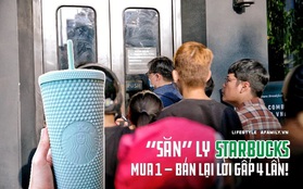 Choáng: Người Sài Gòn 6h sáng xếp hàng dài trước cổng Starbucks để "săn" chiếc ly màu xanh với giá 500k, sau chưa đầy 4 tiếng bán lại đã tăng giá gấp 4 lần