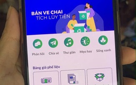 Đúng là thời buổi 4.0, đến thu mua ve chai cũng có app, niêm yết rõ ràng để khỏi cảnh "ép giá" đôi bên