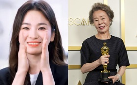 Nữ minh tinh 74 tuổi xứ Hàn vừa làm nên kỳ tích ở Oscar 2021, Song Hye Kyo liền có động thái đặc biệt gây bão cả MXH