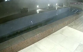 Video sập bể bơi dài 23m tại chung cư