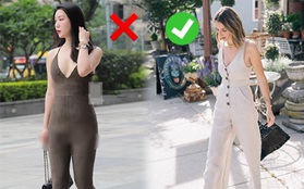 Chị em muốn mặc jumpsuit để khoe dáng thì đừng gây phản cảm như cô gái này...