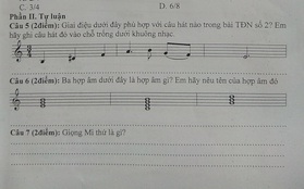 Học trò "khóc thét" trước đề Âm nhạc dạng trắc nghiệm, đọc qua tưởng dễ nhưng kiếm 10 điểm khó lắm