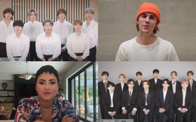 BTS, Demi Lovato, Justin Bieber,... đồng loạt gửi lời chúc mừng đến thương vụ bạc tỉ của HYBE, nhưng Ariana Grande đâu rồi?